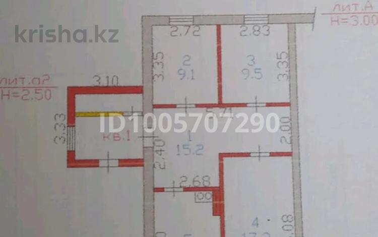 Отдельный дом · 3 комнаты · 63 м² · 27 сот., Жарқын 3 — Поселок Жаркын за 7 млн ₸ в Семее — фото 2
