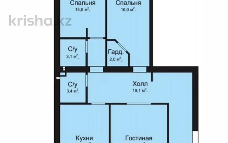 3-комнатная квартира · 96 м², Мукатая Жанибекова 118 за 36.6 млн ₸ в Караганде, Казыбек би р-н — фото 2