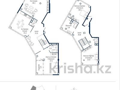 5-бөлмелі пәтер · 207.4 м² · 32/33 қабат, Аль-Фараби 9 блок 5г, бағасы: 189.5 млн ₸ в Алматы, Бостандыкский р-н