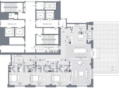 4-комнатная квартира, 370 м², 3/18 этаж, Динмухамеда Кунаева 8а за 399 млн 〒 в Астане