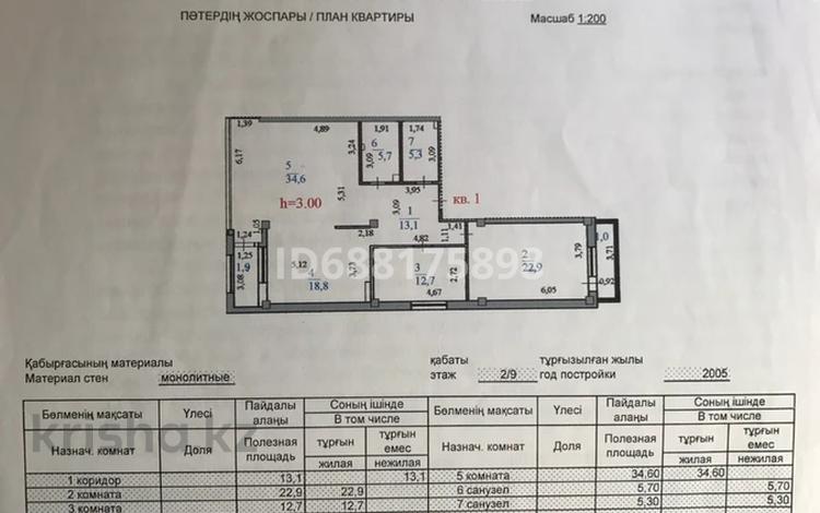 3-комнатная квартира, 116 м², 2/9 этаж, Достык 10 за 61 млн 〒 в Астане, Есильский р-н — фото 2