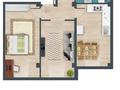 2-комнатная квартира, 51.6 м², 1/3 этаж, Жангозина 61Б за ~ 15.5 млн 〒 в Каскелене — фото 4
