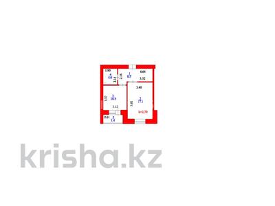 1-комнатная квартира, 41.5 м², 4/9 этаж, Нажмиденова 52 — А-426 за 16 млн 〒 в Астане, Алматы р-н