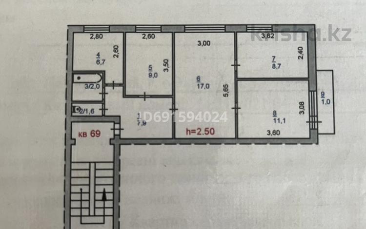4-комнатная квартира, 64 м², 5/5 этаж, Машхур Жусупа 107 за 10 млн 〒 в Экибастузе — фото 2