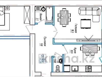 2-комнатная квартира · 61.5 м² · 3/9 этаж, Сарыарка 2Д — ЖК Назым за ~ 19.7 млн ₸ в Кокшетау