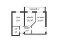 2-бөлмелі пәтер · 57.4 м² · 3/6 қабат, Садовая 100 К, бағасы: 30 млн ₸ в Костанае — фото 9