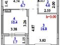 1-бөлмелі пәтер · 40.2 м² · 9/9 қабат, Рыскулова 16/4, бағасы: 30 млн ₸ в Астане, Есильский р-н — фото 2