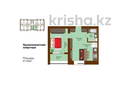 1-комнатная квартира, 41.02 м², 6/6 этаж, Ташенова уч.129 за ~ 8.6 млн 〒 в Кокшетау