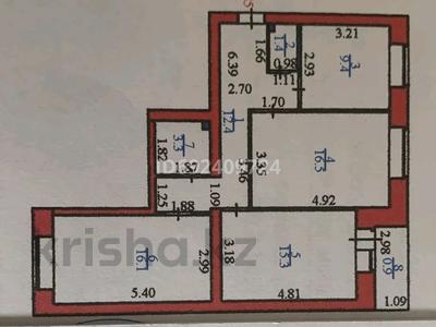 3-комнатная квартира, 75.4 м², 2/10 этаж, кенен азербаева 4 за 32 млн 〒 в Астане, Алматы р-н