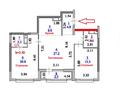 3-комнатная квартира · 86.3 м² · 9/9 этаж, Турар Рыскулов 3 — Кабанбай батыра за 85 млн ₸ в Астане, Есильский р-н — фото 2