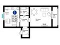 1-комнатная квартира · 53.9 м² · 8/10 этаж, Жунусова за ~ 28 млн ₸ в Кокшетау — фото 7