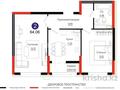 2-комнатная квартира · 64 м² · 6/18 этаж, Е 882 ул 7 за 33.5 млн ₸ в Астане, Нура р-н — фото 2