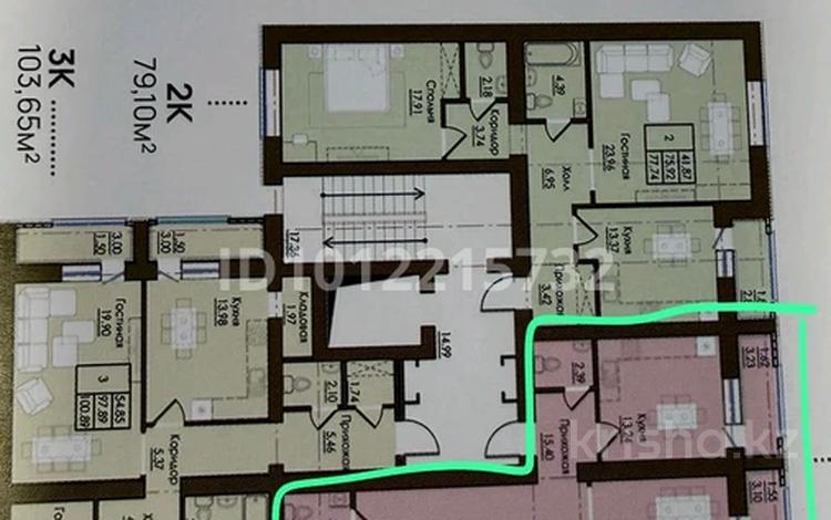3-бөлмелі пәтер · 105.25 м² · 3/7 қабат, Набережная 23, бағасы: 48.4 млн ₸ в Петропавловске — фото 2