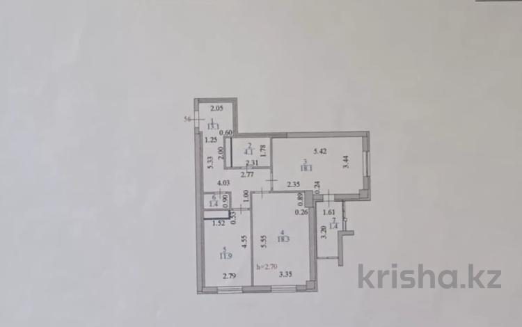 2-комнатная квартира · 68.3 м² · 10/16 этаж, Коргалжынское шоссе 31/1 за 35 млн ₸ в Астане, Нура р-н — фото 2