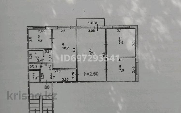 4-комнатная квартира, 68.5 м², 2/5 этаж, Чокина 87/1 — Чокина - Абая - Ломова) за 22.5 млн 〒 в Павлодаре — фото 20