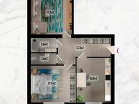 2-комнатная квартира, 73.3 м², 2/7 этаж, 40-й мкр, 41-й мкр 2 за ~ 11.7 млн 〒 в Актау, 40-й мкр