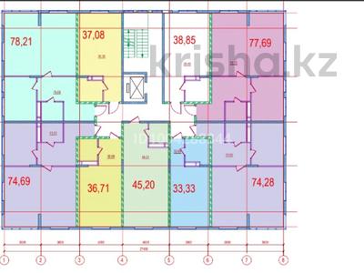 1-комнатная квартира · 36.71 м² · 5/9 этаж, мкр Кайрат, Сыбызгы 100 за 19.9 млн ₸ в Алматы, Турксибский р-н