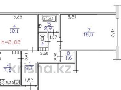 2-комнатная квартира · 62 м² · 3/5 этаж, мкр Аксай-2 40 — Момышұлы Елемесова за 300 000 ₸ в Алматы, Ауэзовский р-н