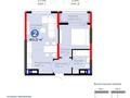 2-бөлмелі пәтер · 40 м² · 2/17 қабат, Е 908 23, бағасы: 23.5 млн ₸ в Астане, Нура р-н