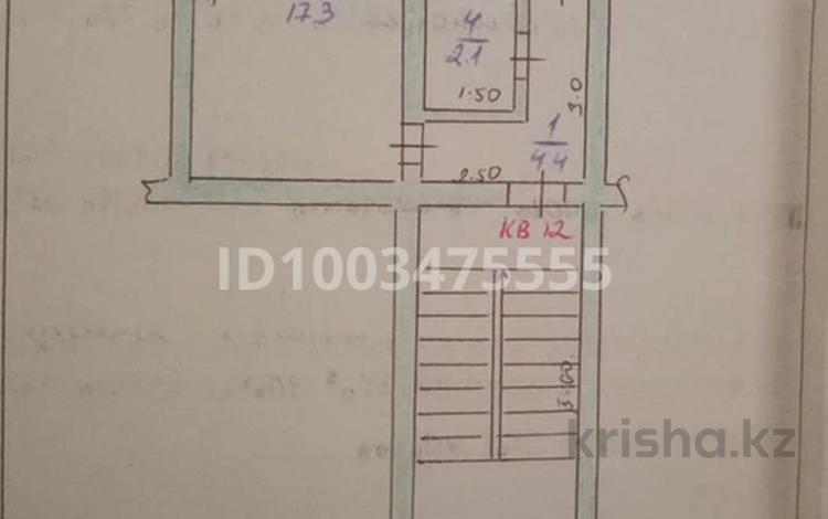 1-комнатная квартира · 30.8 м² · 5/5 этаж, 1 микрорайон 12 за 10 млн 〒 в Ленгере — фото 2