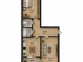 2-бөлмелі пәтер · 54 м² · 3/5 қабат, Нұрсая ш/а. 62, бағасы: 18 млн ₸ в Атырау, мкр Нурсая — фото 2