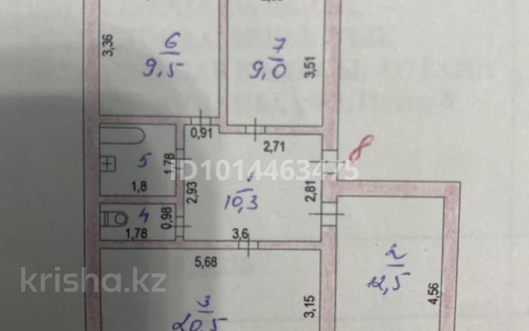 3-бөлмелі пәтер · 68 м² · 4 қабат, микрорайон Астана 1, бағасы: 21 млн ₸ в  — фото 2