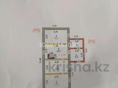 Отдельный дом • 3 комнаты • 52.4 м² • 10.4 сот., Ворошилова 16 — Станция Жетыген за 15 млн 〒 в Алатау