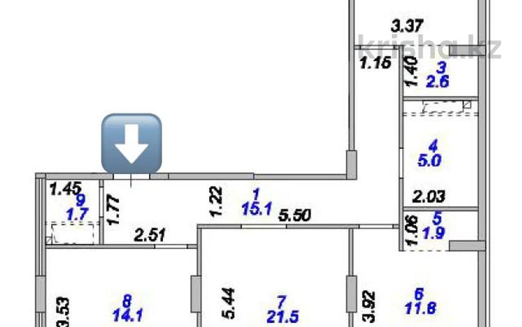 3-комнатная квартира · 88.8 м² · 11/12 этаж, Туран 39 за 67.9 млн ₸ в Астане, Нура р-н — фото 2