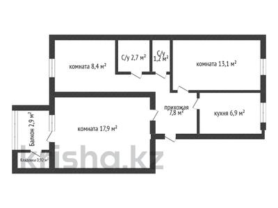 3-комнатная квартира, 60 м², 1/5 этаж, центральный 13 за 17.8 млн 〒 в Кокшетау