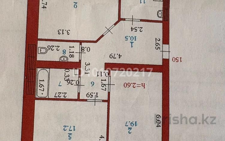 3-комнатная квартира · 93 м² · 6/6 этаж, мкр Болашак — проспект Богенбай батыр за 19 млн ₸ в Актобе — фото 2