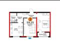 2-комнатная квартира · 60 м², Туран 55/13 — Перспективная локация пересечения Туран и Орынбор между Магнум и Барыс за 45 млн ₸ в Астане, Нура р-н — фото 8