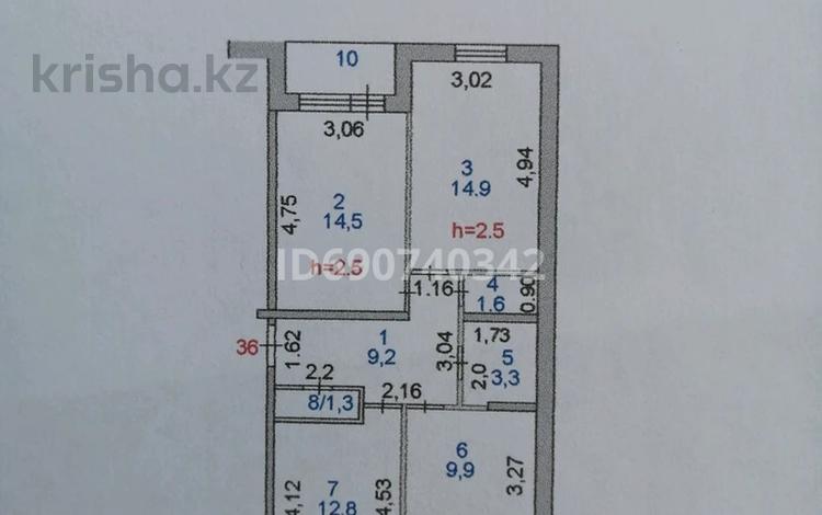 3-комнатная квартира, 70.5 м², 2/5 этаж, Проезд 5 сенной 20 — За парком Береке за 30 млн 〒 в Петропавловске — фото 2