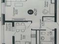 1-бөлмелі пәтер · 43 м² · 10/14 қабат, ул. Е-429 14/1, бағасы: 21.7 млн ₸ в Астане, Нура р-н — фото 2