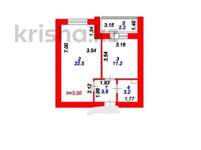 1-комнатная квартира · 42 м² · 6/12 этаж, Каршыга Ахмедьярова 2 за 16.5 млн 〒 в Астане, Алматы р-н