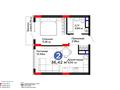 2-бөлмелі пәтер · 36.42 м² · 7/9 қабат, Улы дала 16 — По Улы дала, бағасы: 26 млн ₸ в Астане, Нура р-н