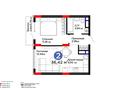 2-бөлмелі пәтер · 36.42 м² · 7/9 қабат, Улы дала 16 — По Улы дала, бағасы: 26 млн ₸ в Астане, Нура р-н