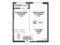 2-комнатная квартира · 49.6 м² · 16/16 этаж, Каныша Сатпаева 90/55Б БЕЗ КОМИССИИ за ~ 38.8 млн ₸ в Алматы, Бостандыкский р-н — фото 2