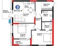 3-бөлмелі пәтер · 84.4 м² · 2/20 қабат, Турар Рыскулова 1/1, бағасы: 109 млн ₸ в Астане, Есильский р-н