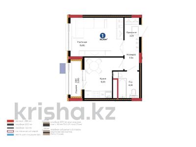 1-бөлмелі пәтер · 35.5 м² · 4/9 қабат, Кенесары 54 — Тараз, бағасы: 25.9 млн ₸ в Астане, р-н Байконур