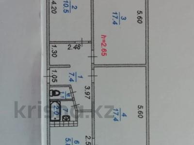 3-бөлмелі пәтер · 65 м² · 3/5 қабат, Алмагуль, бағасы: 39 млн ₸ в Алматы, Бостандыкский р-н
