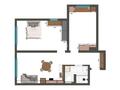 3-комнатная квартира · 62 м² · 4/9 этаж, мкр Думан-2, Мкрн Думан-2 64 за 400 000 ₸ в Алматы, Медеуский р-н — фото 16