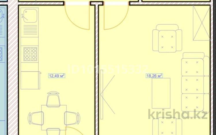 1-комнатная квартира · 43.5 м² · 2/12 этаж, ​Улица Шамши Калдаяков, 46 46 за 20.5 млн ₸ в Астане, Сарайшык р-н — фото 2