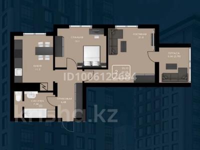 2-комнатная квартира · 60 м² · 8/17 этаж, мкр Юго-Восток, Республики 23 за 31.2 млн 〒 в Караганде, Казыбек би р-н