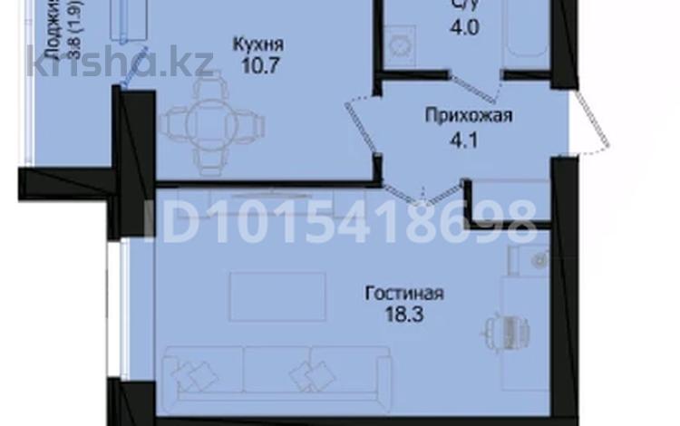 1-комнатная квартира · 39 м² · 4/9 этаж, Розы Баглановой 23 за 19.8 млн ₸ в Астане, Нура р-н — фото 2