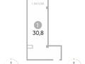 1-комнатная квартира · 30.8 м² · 5/6 этаж, Утеген батыра 39Г — Толе би - Утеген батыра за 23 млн ₸ в Алматы, Ауэзовский р-н — фото 3