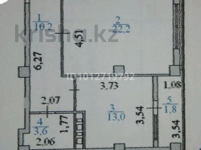 1-комнатная квартира · 50.8 м² · 2/14 этаж, Алматы 13 за 27 млн ₸ в Астане, Есильский р-н