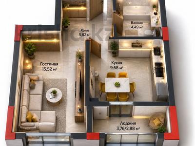 1-бөлмелі пәтер · 38 м² · 3/9 қабат, Е 915 19 — Ипотека, бағасы: 26 млн ₸ в Астане, Нура р-н