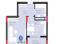 1-бөлмелі пәтер · 38 м² · 3/9 қабат, Е 915 19 — Ипотека, бағасы: 26 млн ₸ в Астане, Нура р-н — фото 2