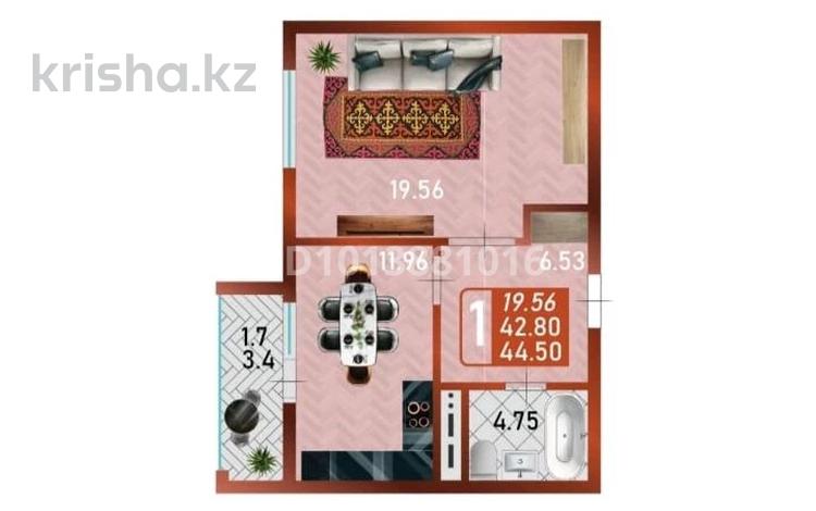 1-бөлмелі пәтер · 44.5 м² · 15/16 қабат, Сафуан Шаймерденов 1, бағасы: 24 млн ₸ в Астане, Сарайшык р-н — фото 2