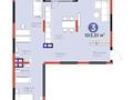 3-бөлмелі пәтер · 104 м² · 2/4 қабат, Кульджинский тр-т 9/6a, бағасы: 90 млн ₸ в Алматы, Медеуский р-н